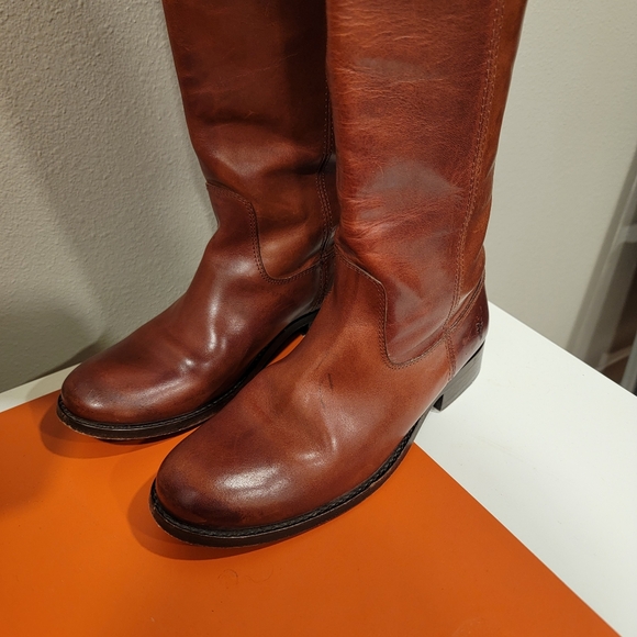 Brown Frye Melissa Boots 5.5 B - Picture 6 of 11
